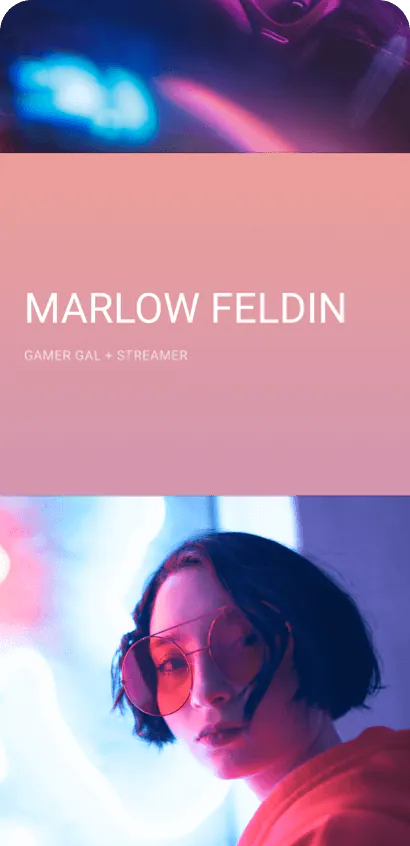 Lifestyle content creator bio site
